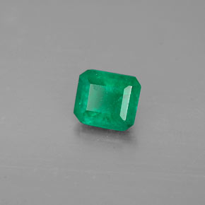 0.47 ct Green Emerald Stone, Natural Emerald in Octagon Facet Shape for Sale
