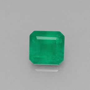 0.46 ct Green Emerald Stone, Natural Emerald in Octagon Facet Shape for Sale