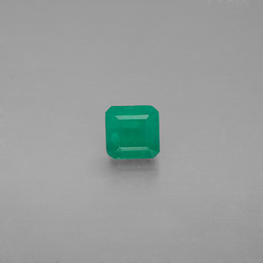 0.48 ct Green Emerald Gemstone, Emerald Gem in Octagon Facet Shape for Sale.