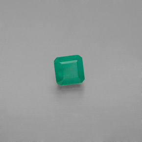 0.48 ct Green Emerald Stone, Natural Emerald in Octagon Facet Shape for Sale