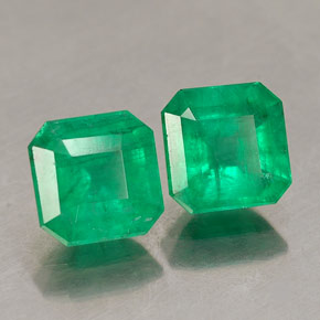 2.03 ct Green Emerald Stone, Natural Emerald in Octagon Facet Shape for Sale