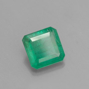 0.97 ct Green Emerald Stone, Natural Emerald in Octagon Facet Shape for Sale