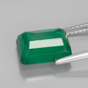 Emerald Gemstone in 10 x 8 mm (calibrated) Size for Sale, Emerald Stone in Green Color