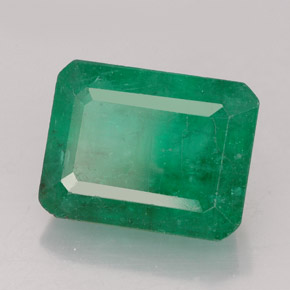 4.52 ct Green Emerald Stone, Natural Emerald in Octagon Facet Shape for Sale