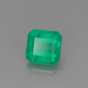 0.88 ct Green Emerald Stone, Natural Emerald in Octagon Facet Shape for Sale