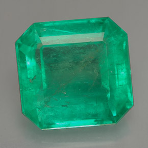 13.13 ct Green Emerald Stone, Natural Emerald in Octagon Facet Shape for Sale