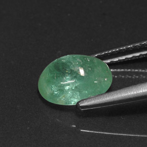 Emerald Gemstone in 8.4 x 6.7 mm Size for Sale, Emerald Stone in Green Color