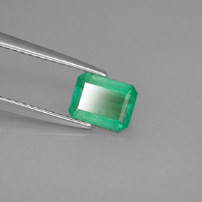 0.72 ct Green Emerald Stone, Natural Emerald in Octagon Facet Shape for Sale