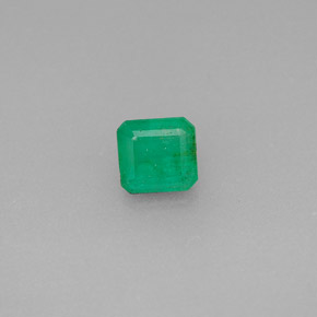 0.48 ct Green Emerald Gemstone, Emerald Gem in Octagon Facet Shape for Sale.