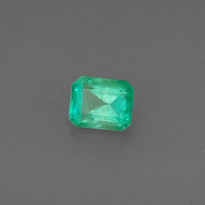 0.42 ct Green Emerald Stone, Natural Emerald in Octagon Facet Shape for Sale