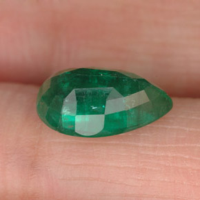 Emerald Gemstone in 10 x 7 mm (calibrated) Size for Sale, Emerald Stone in Green Color