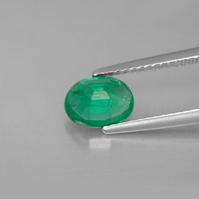 Emerald Gemstone in 8 x 6 mm (calibrated) Size for Sale, Emerald Stone in Green Color
