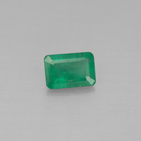 0.45 ct Green Emerald Stone, Natural Emerald in Octagon Facet Shape for Sale