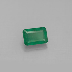 0.63 ct Green Emerald Stone, Natural Emerald in Octagon Facet Shape for Sale