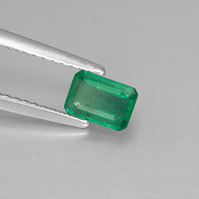 0.50 ct Green Emerald Stone, Natural Emerald in Octagon Facet Shape for Sale
