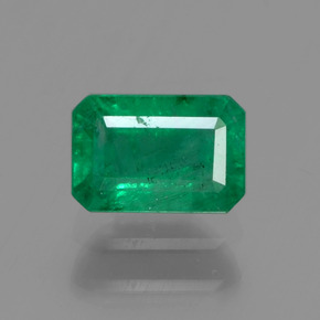 0.60 ct Green Emerald Gemstone, Emerald Gem in Octagon Facet Shape for Sale.