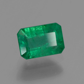 0.60 ct Green Emerald Stone, Natural Emerald in Octagon Facet Shape for Sale