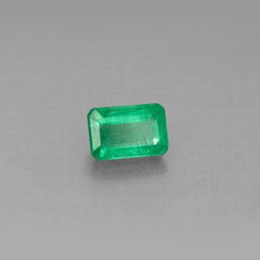 0.65 ct Green Emerald Stone, Natural Emerald in Octagon Facet Shape for Sale