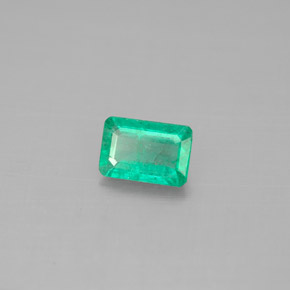 0.47 ct Green Emerald Stone, Natural Emerald in Octagon Facet Shape for Sale