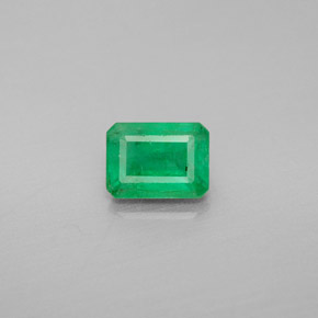 0.99 ct Green Emerald Gemstone, Emerald Gem in Octagon Facet Shape for Sale.