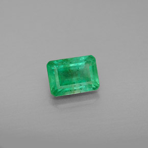 1.13 ct Green Emerald Stone, Natural Emerald in Octagon Facet Shape for Sale