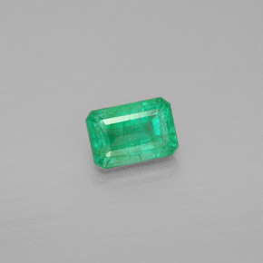 1.03 ct Green Emerald Stone, Natural Emerald in Octagon Facet Shape for Sale