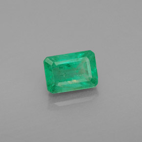 1.13 ct Green Emerald Stone, Natural Emerald in Octagon Facet Shape for Sale