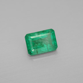 1.03 ct Green Emerald Stone, Natural Emerald in Octagon Facet Shape for Sale