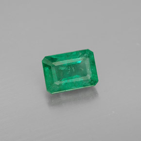 1.13 ct Green Emerald Stone, Natural Emerald in Octagon Facet Shape for Sale