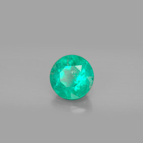 1.16 ct Green Emerald Stone, Natural Emerald in Round Facet Shape for Sale