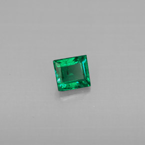 0.28 ct Green Emerald Stone, Natural Emerald in Baguette Facet Shape for Sale