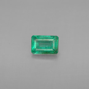 0.52 ct Green Emerald Gemstone, Emerald Gem in Octagon Facet Shape for Sale.