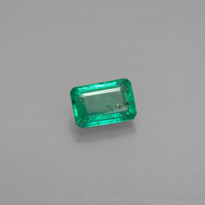 0.62 ct Green Emerald Stone, Natural Emerald in Octagon Facet Shape for Sale