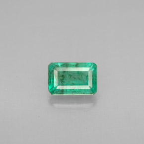 0.60 ct Green Emerald Gemstone, Emerald Gem in Octagon Facet Shape for Sale.