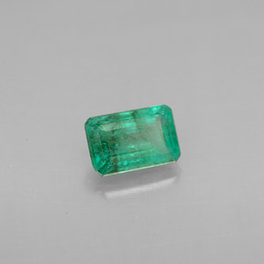 0.60 ct Green Emerald Stone, Natural Emerald in Octagon Facet Shape for Sale