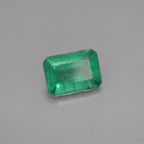 1.16 ct Green Emerald Stone, Natural Emerald in Octagon Facet Shape for Sale
