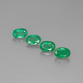 1.91 ct Green Emerald Stone, Natural Emerald in Oval Facet Shape for Sale