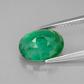 Emerald Gemstone in 10.5 x 8 mm Size for Sale, Emerald Stone in Green Color