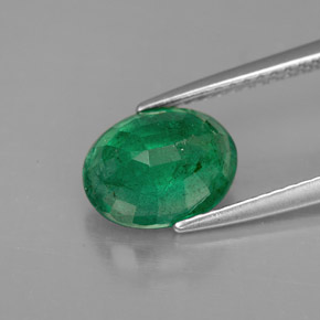 Emerald Gemstone in 9 x 7 mm (calibrated) Size for Sale, Emerald Stone in Green Color