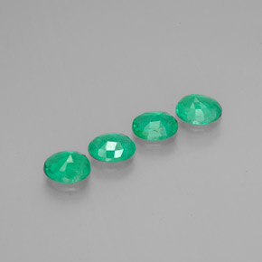 Emerald Gemstone in 5 x 4.1 mm Size for Sale, Emerald Stone in Green Color