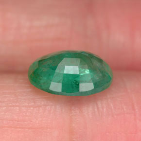 Emerald Gemstone in 9 x 7 mm (calibrated) Size for Sale, Emerald Stone in Green Color