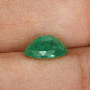 Emerald Gemstone in 9 x 7 mm (calibrated) Size for Sale, Emerald Stone in Green Color