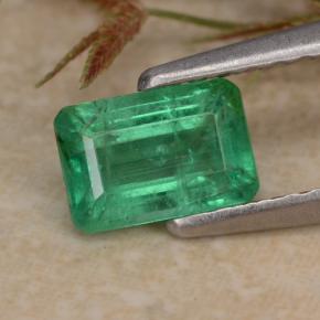 ライトグリーン エメラルド 宝石 - 0.6ct 八角形ステップカット (ID: 315440)