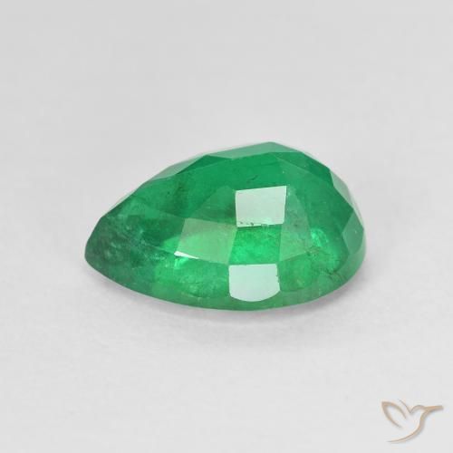 Emerald Gemstone in 10.6 x 7.7 mm Size for Sale, Emerald Stone in Medium Green Color