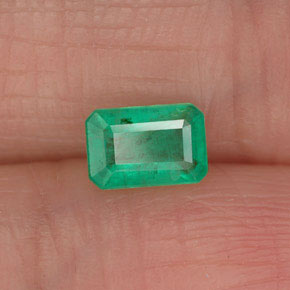 0.50 ct Green Emerald Stone, Natural Emerald in Octagon Facet Shape for Sale