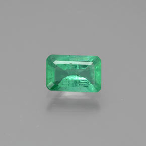 0.48 ct Green Emerald Gemstone, Emerald Gem in Octagon Facet Shape for Sale.