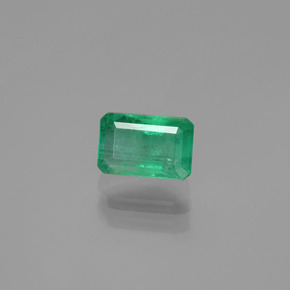 0.96 ct Green Emerald Stone, Natural Emerald in Octagon Facet Shape for Sale
