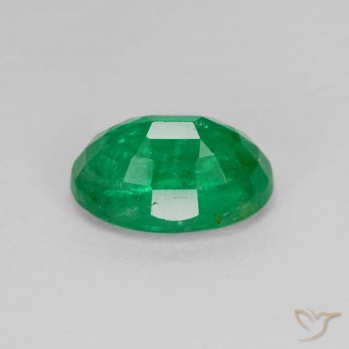 Emerald Gemstone in 9 x 6 mm (calibrated) Size for Sale, Emerald Stone in Medium Green Color