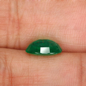 Emerald Gemstone in 9 x 6.5 mm Size for Sale, Emerald Stone in Green Color