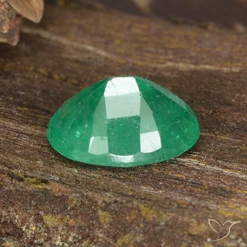 Emerald Gemstone in 8 x 6 mm (calibrated) Size for Sale, Emerald Stone in Jade Green Color